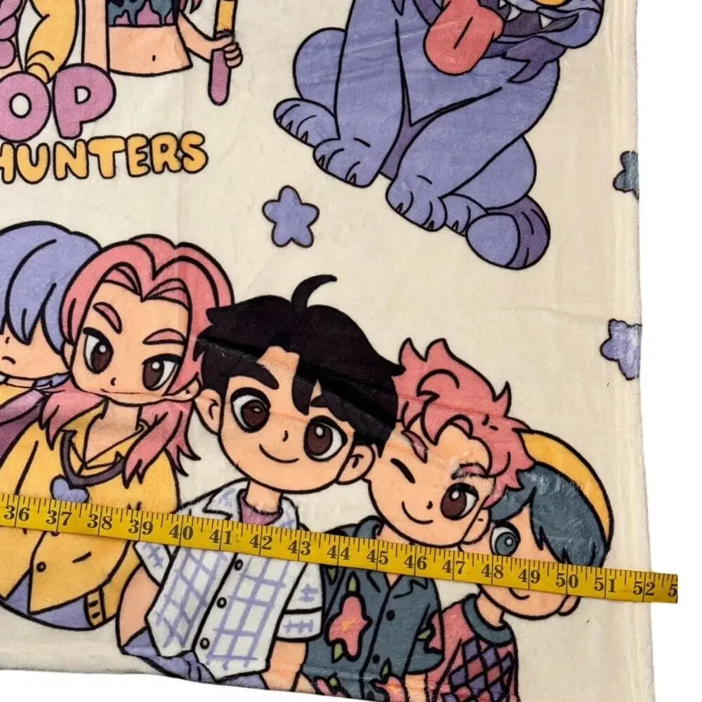 KPop Demon Hunters Fleece Throw Blanket My Little Soda Pop Plush NWOT Soft Rumi